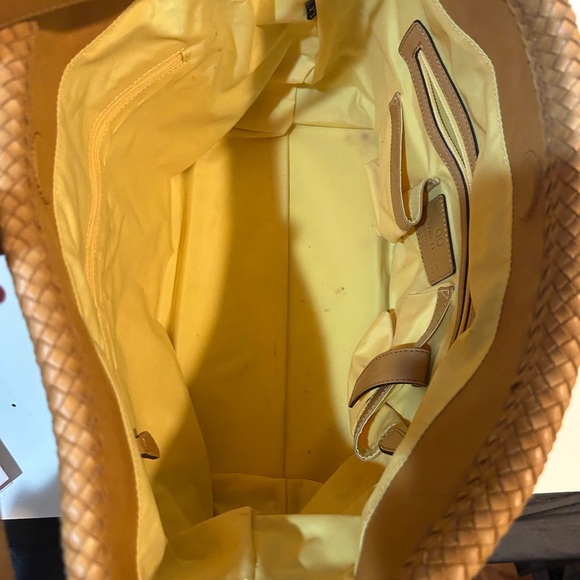 Cole Hann Embroidered Leather Tote Bag with Floral Design - Picture 7 of 9